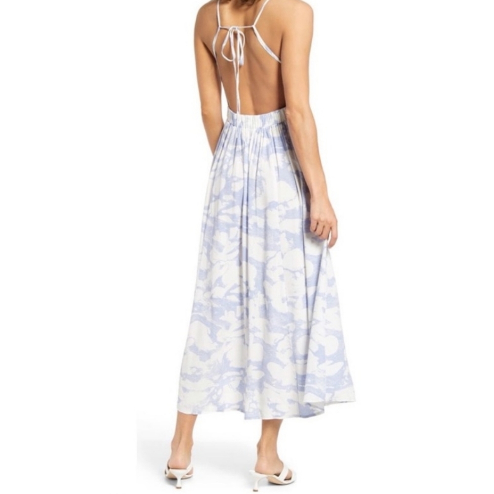 Nordstrom Open Edit Marble Print Open Back Sundre… - image 5